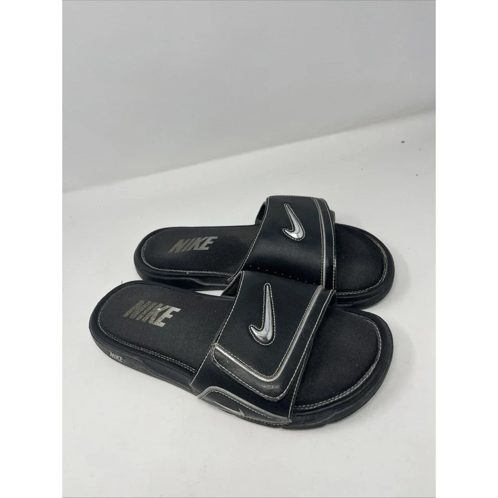 Nike Comfort Slide 2 Sandal Mens Size 11 Black/Metallic Silver Y2K 415205 002